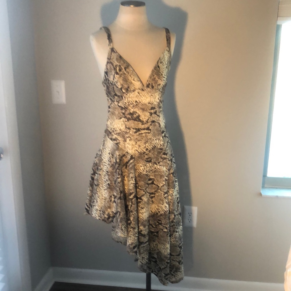 NBW Free People Midnight Dance Snake Print Lace Midi Dress